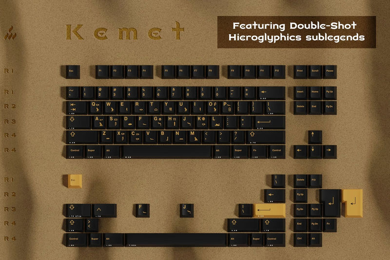 GMK Pharaoh Keycap Set - Kit:Base