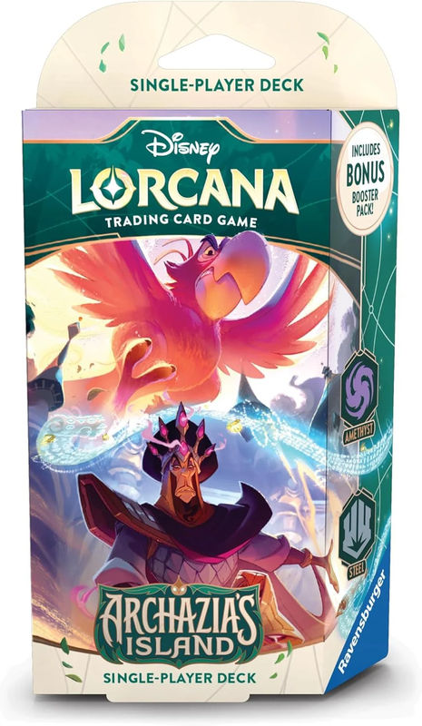 Disney Lorcana Archazia's Island Starter Deck Feared and Feathered Amethyst / Steel