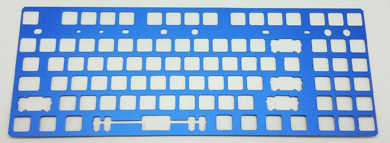 MK Phantom TKL CNC Anodized Aluminum ANSI 125 Plate - Color:Blue