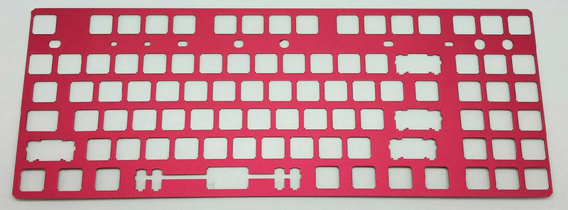 MK Phantom TKL CNC Anodized Aluminum ANSI 125 Plate - Color:Red