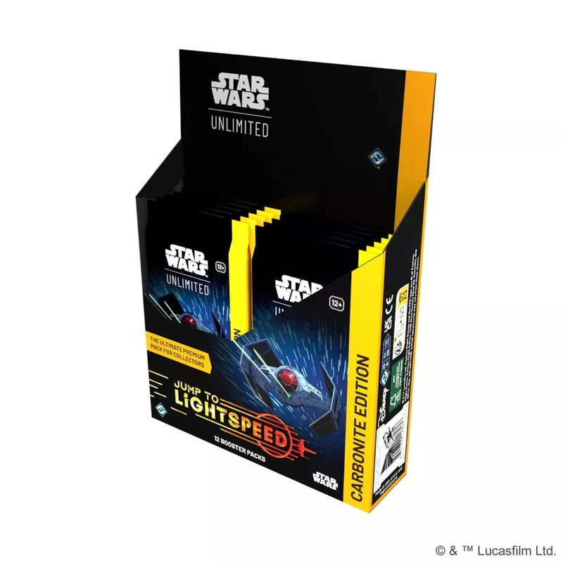 Star Wars Unlimited Jump to Lightspeed Carbonite Booster Display