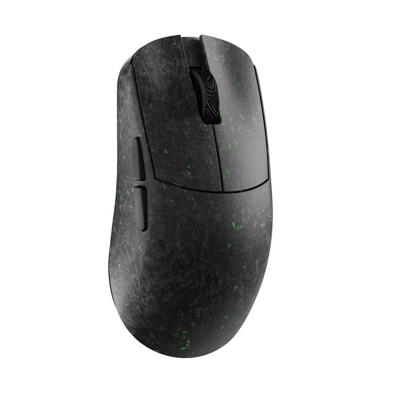 MK x WLMOUSE Ying Forged Carbon Fiber Wireless 8K Mouse - Color:Glow in the Dark Black - Switch Type:Omron Optical