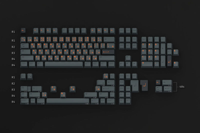 GMK Cinder Keycap Set - Kit:Base