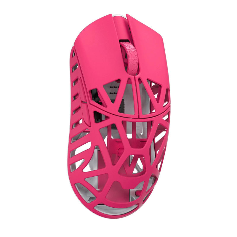 MK x WLMOUSE Beast X Mini Pro Wireless 8K Mouse - Color:Neon Rose - Switch Type:Omron Optical - Edition:Side Slits