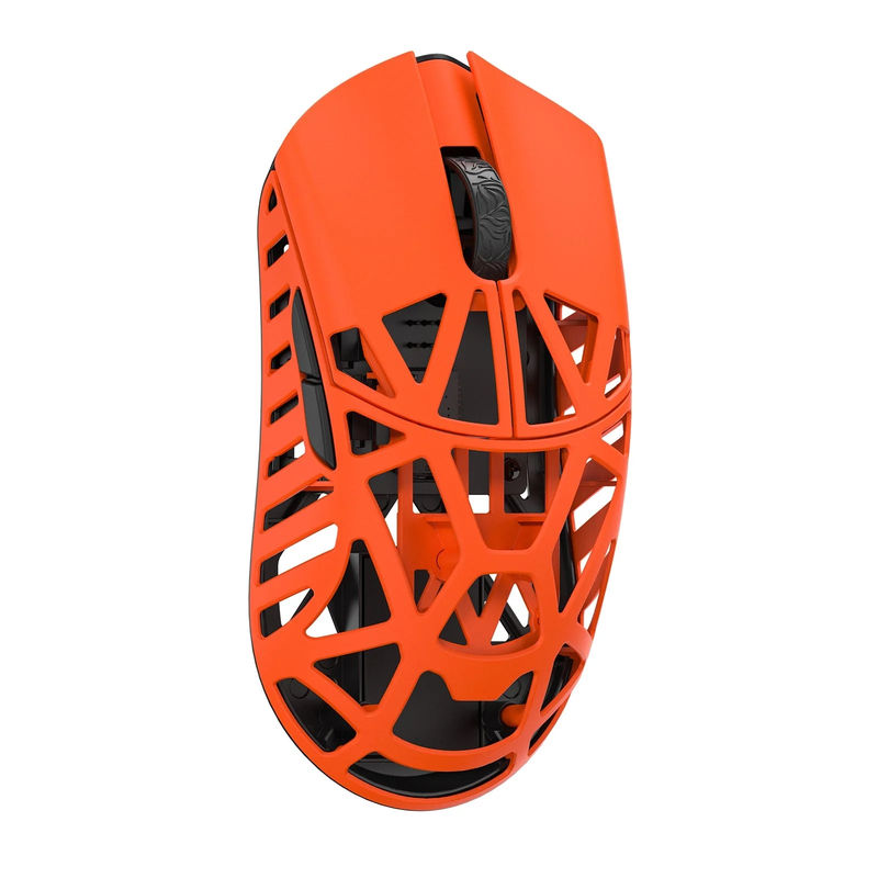 MK x WLMOUSE Beast X Mini Pro Wireless 8K Mouse - Color:Orange - Switch Type:Omron Optical - Edition:Side Slits