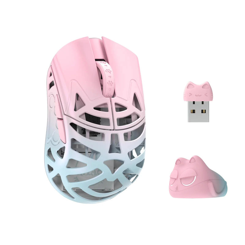 MK x WLMOUSE Beast Miao 8K Wireless Mouse - Color:Blue & Pink - Switch Type:Omron Optical