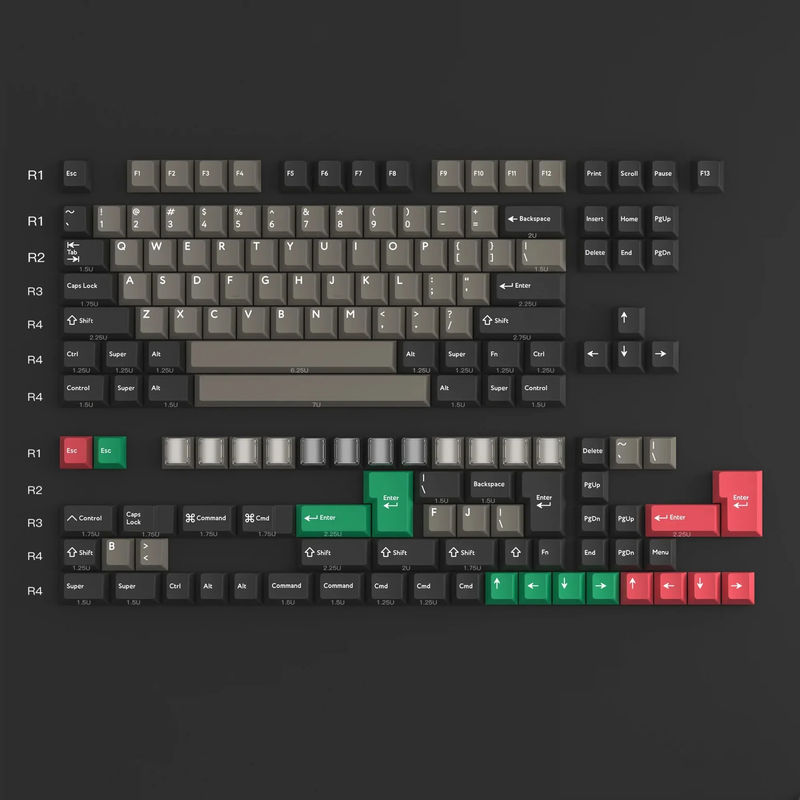 KBDFans PBTfans Dolch Base Kit 158 Key Cherry Profile Double Shot PBT Keycap Set