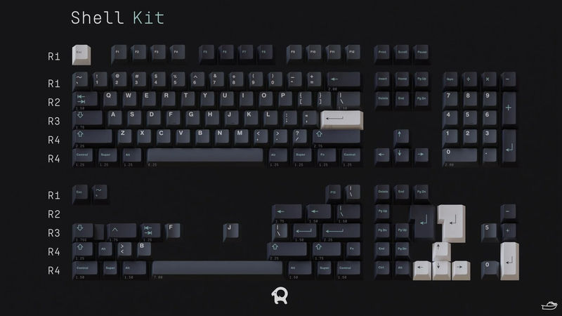 GMK Arch Keycap Set - Kit:Base