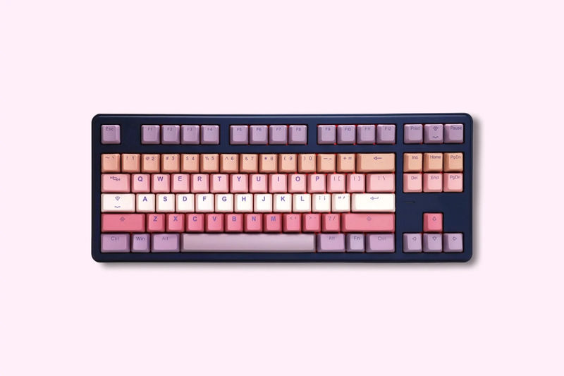 Tai-Hao Love in Paris 150 Key OEM Profile Double Shot PBT Backlit Keycap Set with Matching Desk Mat