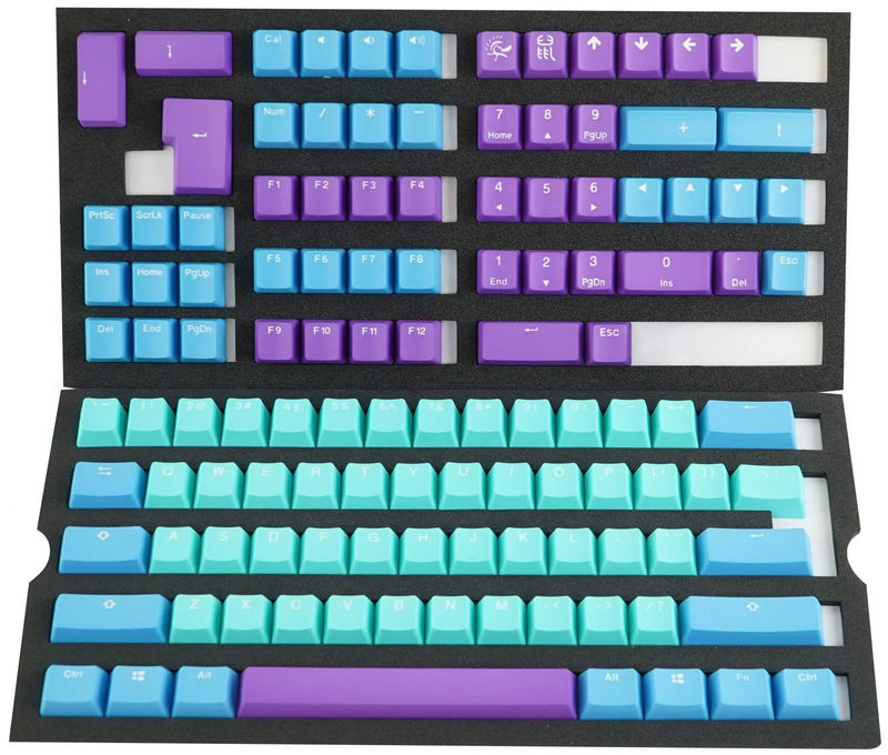 MK x Ducky Frozen Llama Seamless 108 + 10 Key OEM Profile Double Shot PBT Keycap Set