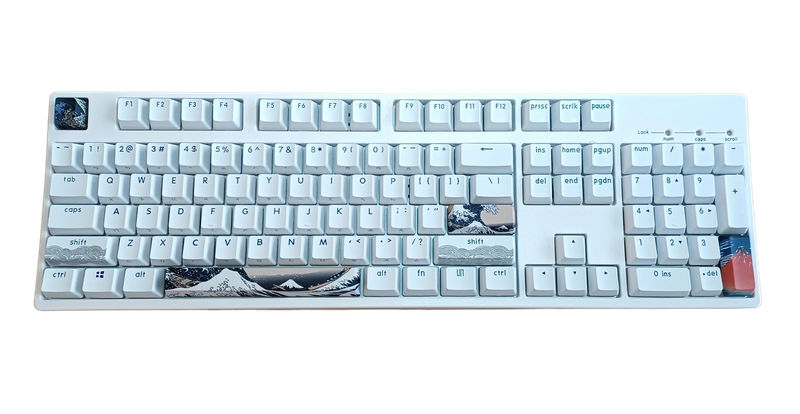 KBParadise Great Wave 108 Key OEM Profile Double Shot PBT Keycap Set