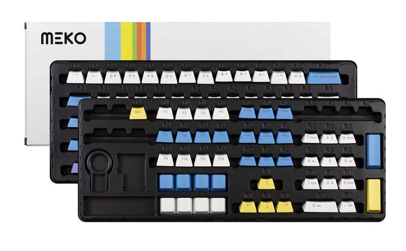 Meko Pop Side Print 108 Key OEM Profile Laser Etched PBT Keycap Set