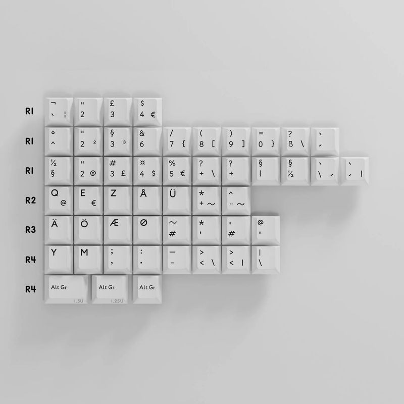 KBDFans PBTfans BOW International Kit 51 Key Cherry Profile Double Shot PBT Add-on Keycap Set