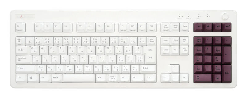 Topre Realforce R3 Keycap Set - Kit:Numpad - Primary Keycap Color:Dark Mauve