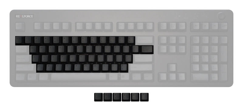 Topre Realforce R3 Keycap Set - Kit:Alpha - Primary Keycap Color:Dark Grey