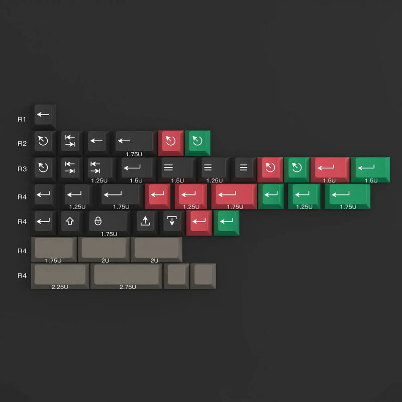 KBDFans PBTfans Dolch 40s Kit 41 Key Cherry Profile Add-on Keycap Set