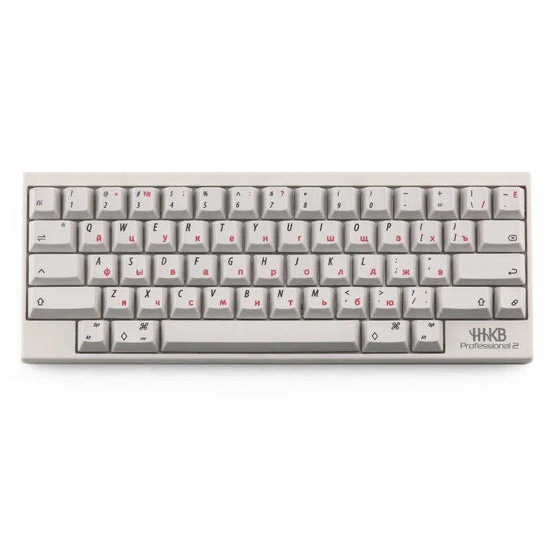 KBDFans White Russian HHKB 60 Key OEM Profile Dye Sub PBT Topre Keycap Set