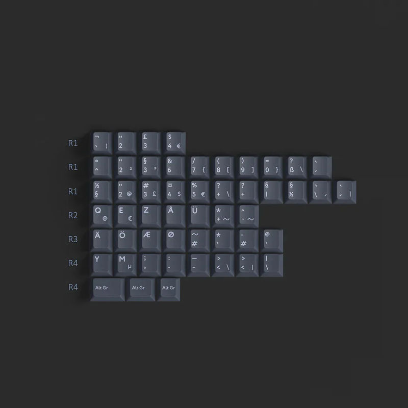 KBDFans PBTfans Twist International Kit 51 Key Cherry Profile Double Shot PBT Add-on Keycap Set