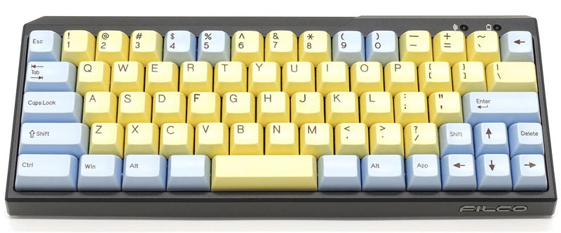 Filco Ice / Custard MINILA 72 Key SA Profile Double Shot ABS Keycap Set