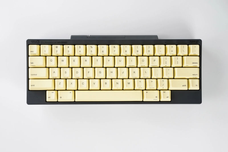 HHKB Dandelion 60 Key Topre Keycap Set - Print Method:Dye Sub