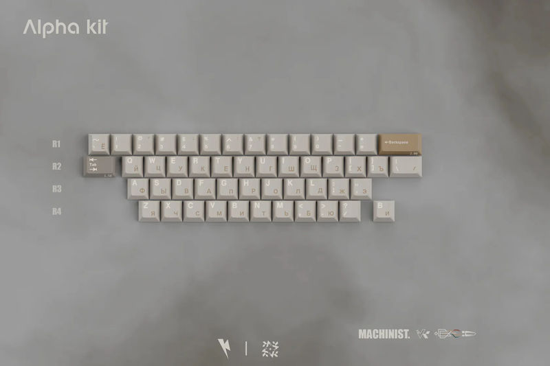 Key Kobo Machinist Double Shot ABS Keycap Set - Kit:Alpha