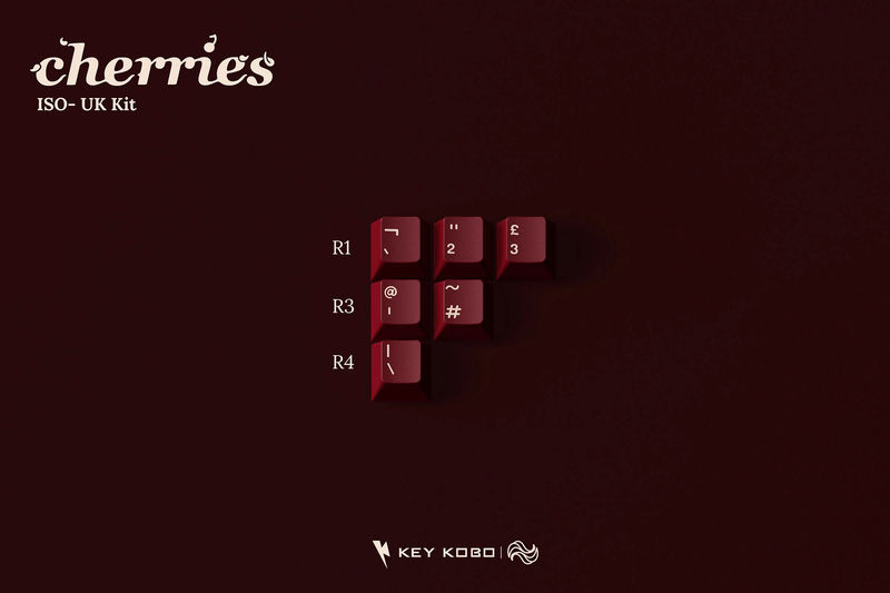 Key Kobo Cherries Double Shot ABS Keycap Set - Kit:International