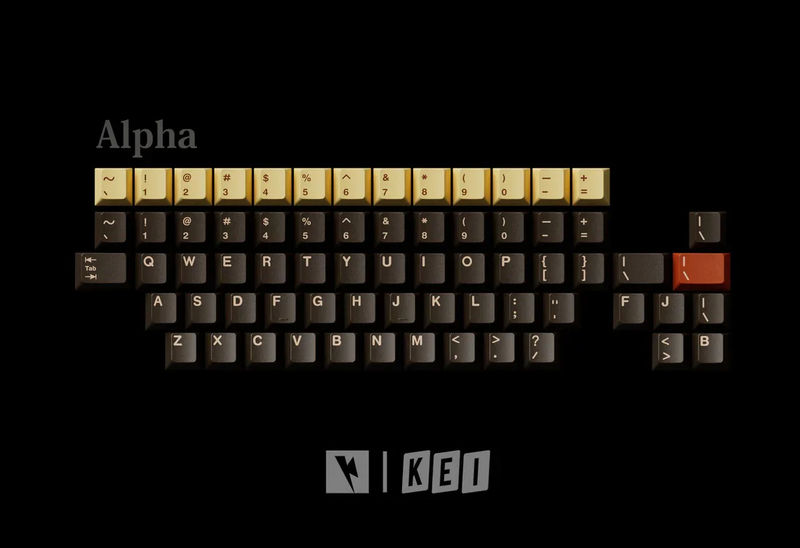 Key Kobo Izakaya Double Shot ABS Keycap Set - Kit:Alpha