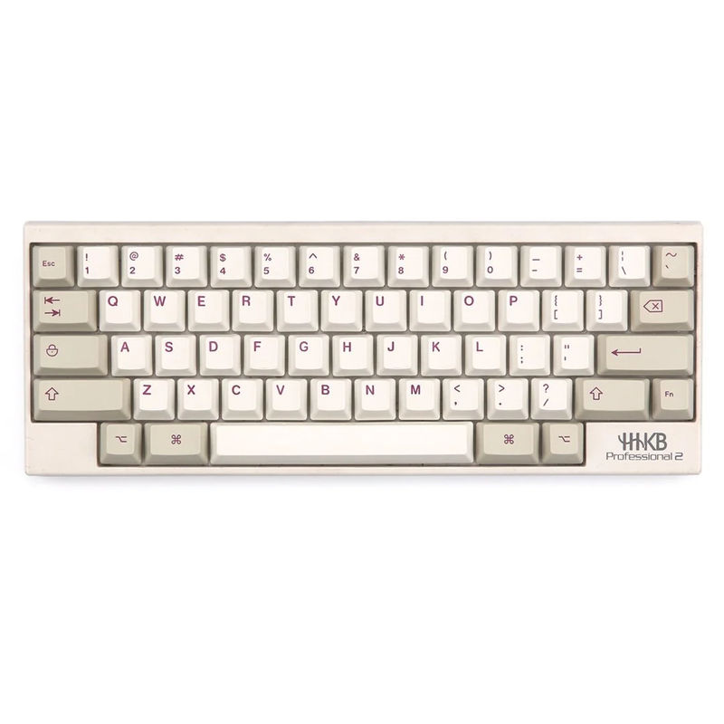 KBDFans Purple / White HHKB 60 Key OEM Profile Dye Sub PBT Topre Keycap Set