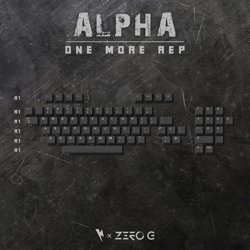 Key Kobo One More Rep Keycap Set - Kit:Alpha