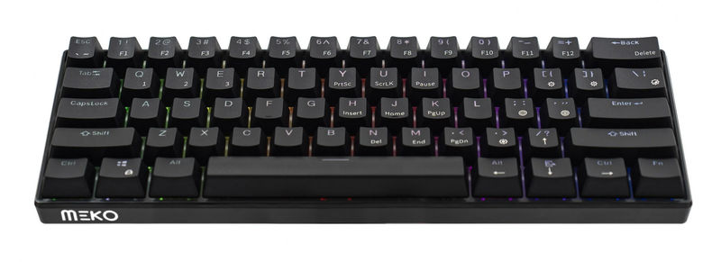Meko Blink 60% Hotswap Bluetooth RGB Double Shot ABS Mechanical Keyboard - Switch:Cherry MX Brown