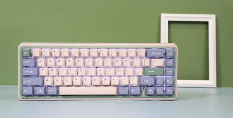 Varmilo Minilo VXB67 Eucalyptus 65% Bluetooth White LED EC Keyboard - Switch:Varmilo EC Daisy V2