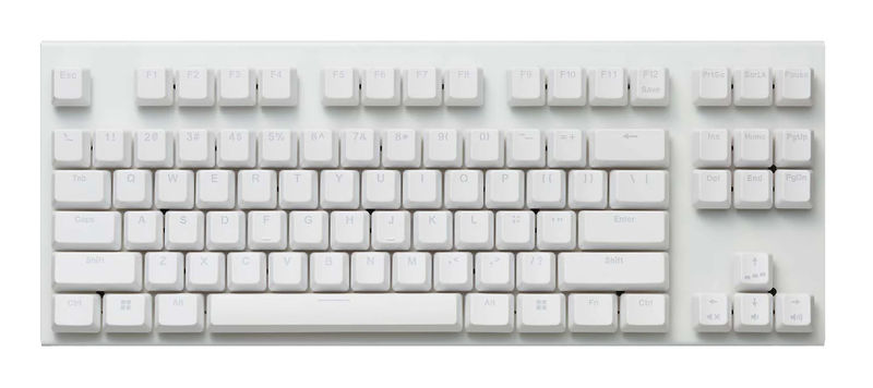 Topre Realforce GX1 TKL RGB Mechanical Keyboard - Switch:Topre Silent 30g - Color:White