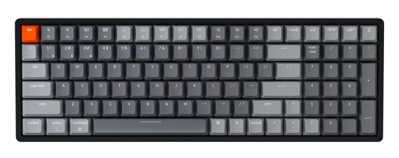 Keychron K4 V2 Hotswap Bluetooth 5.1 RGB Win + Mac Laser Etched ABS Mechanical Keyboard - Switch:Gateron G Pro Blue