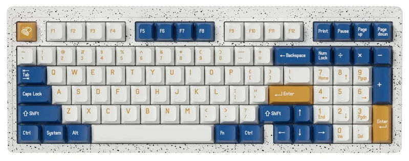 MelGeek Modern97 Ocean Hotswap Bluetooth 5.1 and 2.4 GHz. RGB Mechanical Keyboard - Switch:Kailh Box Plastic