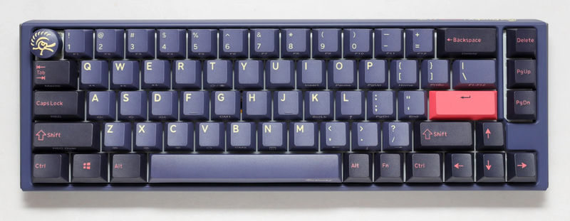 Ducky One 3 SF Cosmic Blue 65% Hotswap RGB Double Shot PBT QUACK Mechanical Keyboard - Switch:Cherry MX Blue