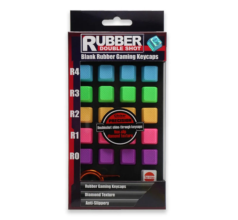 Tai-Hao 20 Key TPR Blank Rubber Keycap Set