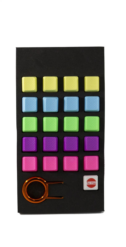 Tai-Hao Blank 20 Key OEM Profile TPR Rubber Keycap Set
