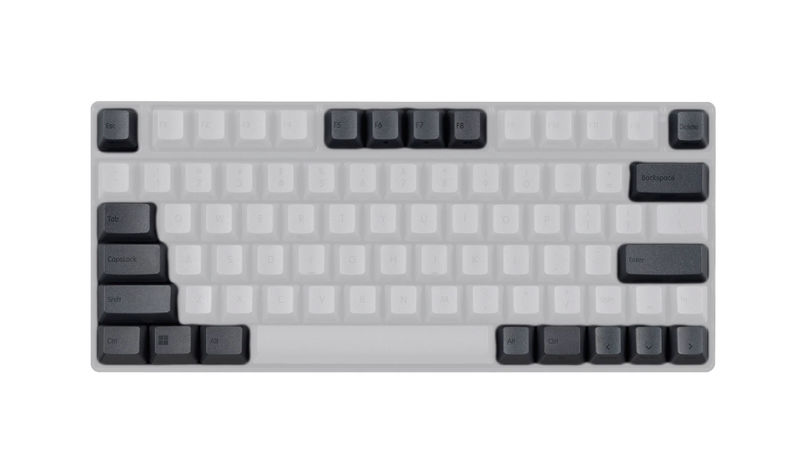 Topre Realforce RC1 Keycap Set - Kit:Alpha - Primary Keycap Color:Dark Grey