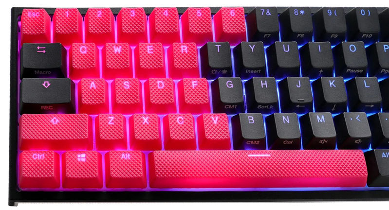 Ducky Red Backlit 31 Key OEM Profile Double Shot ABS Rubber Keycap Set