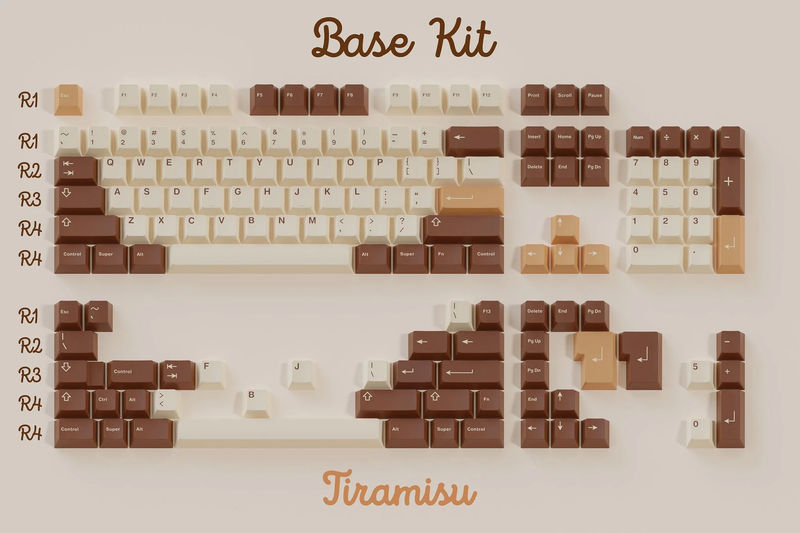 GMK Tiramisu Keycap Set - Kit:Base