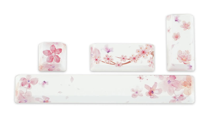 KBParadise Sakura 4 Key OEM Profile Double Shot PBT Keycap Set