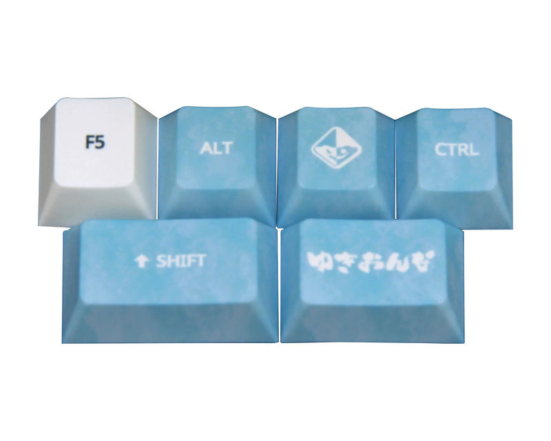 Traitors Yuki Onna 6 Key Cherry Profile Dye Sub PBT Add-on Keycap Set