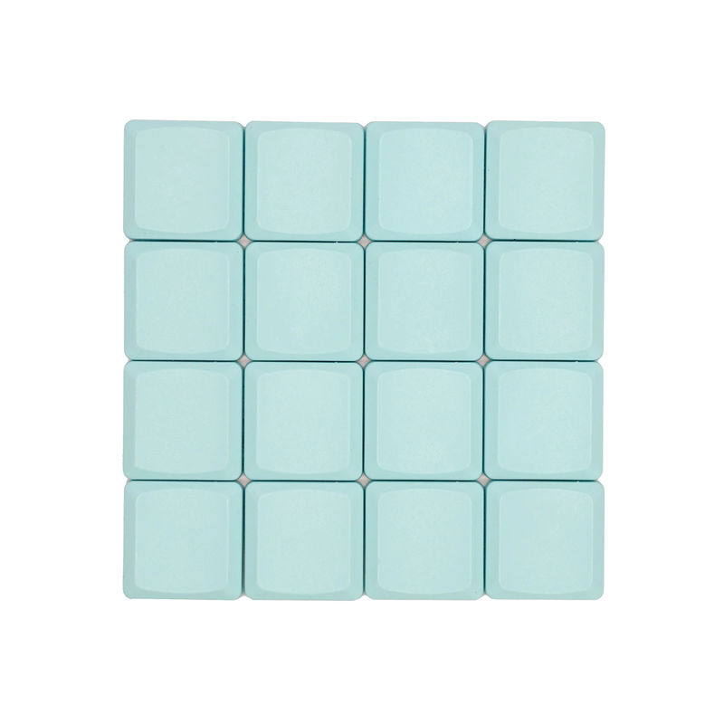 Tai-Hao Baby Blue THT Blank 18 Key ABS Low Profile Keycap Set - Stem Type:MX