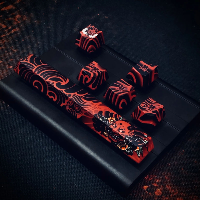 Traitors Chimimoryo 6 Key OEM Profile Dye Sub PBT Keycap Set