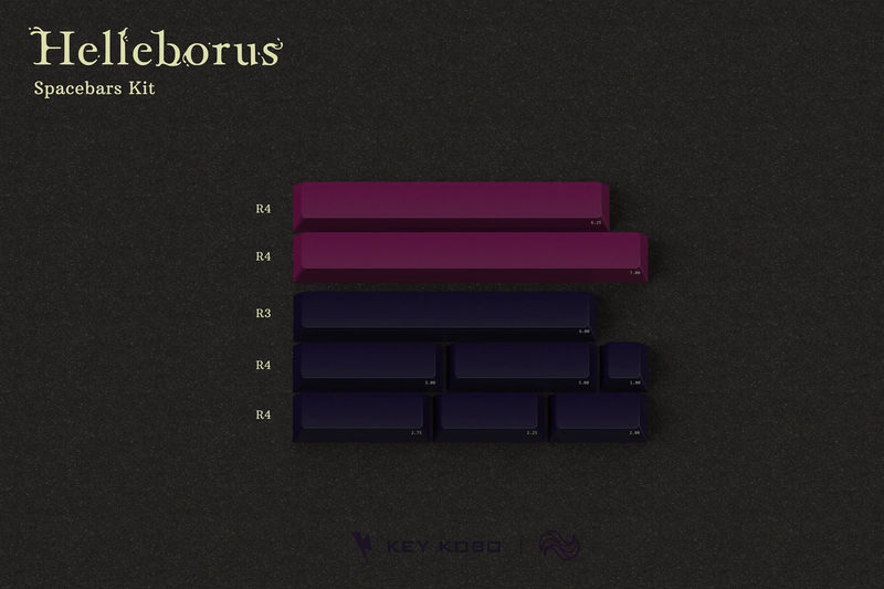 Key Kobo Helleborus Cherry Profile ABS Keycap Set - Kit:Spacebar