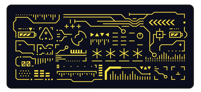 900mats Awaken Desk Mat - Mousepad Color:Yellow