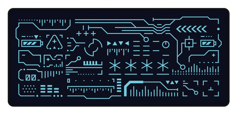 900mats Awaken Desk Mat - Mousepad Color:Blue