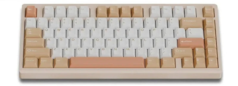 Shortcut Studio Bridge75 HE 8K Aluminum 75% Hotswap Mechanical Keyboard - Color:Spray-coated Cream