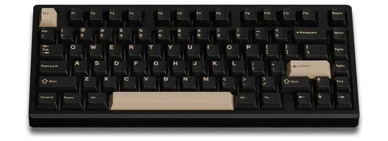 Shortcut Studio Bridge75 HE 8K Aluminum 75% Hotswap Mechanical Keyboard - Color:Anodized Black
