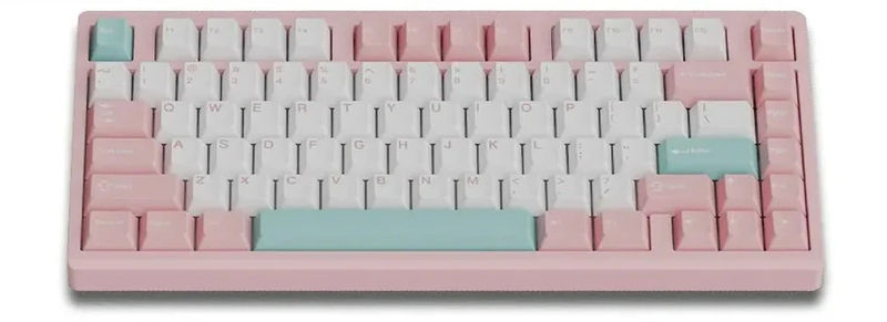 Shortcut Studio Bridge75 HE 8K Aluminum 75% Hotswap Mechanical Keyboard - Color:Spray-coated Pink